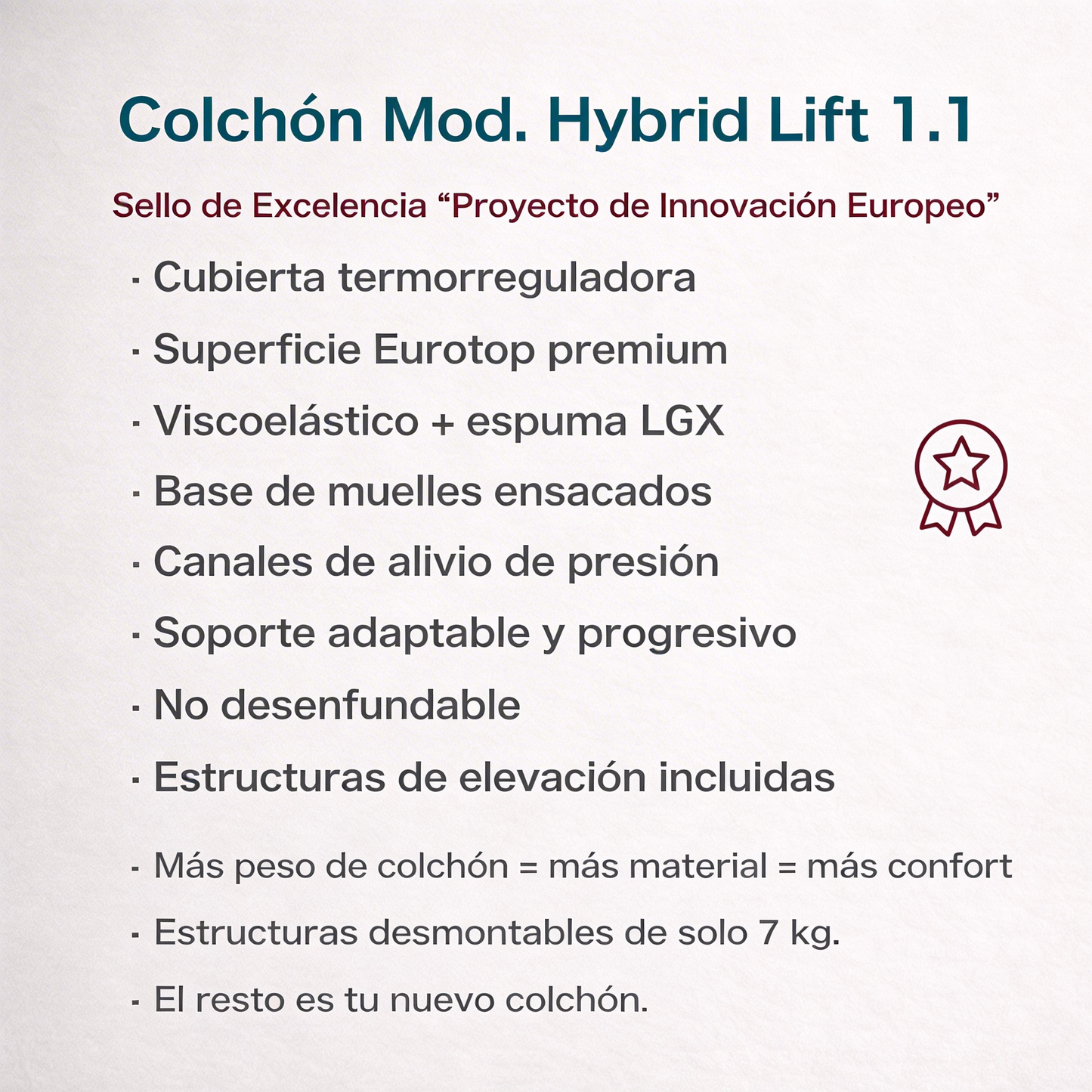 COLCHÓN HYBRID LIFT 1.1